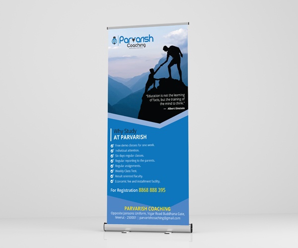 Coaching Classes Standee Design Agency